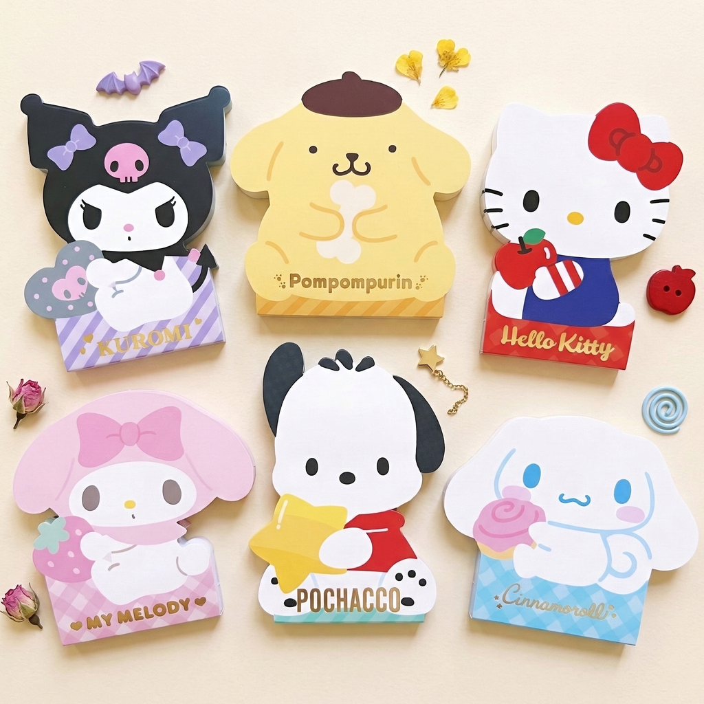 Sanrio Characters Shaped Memo Pad | Kawaii Pen Shop
