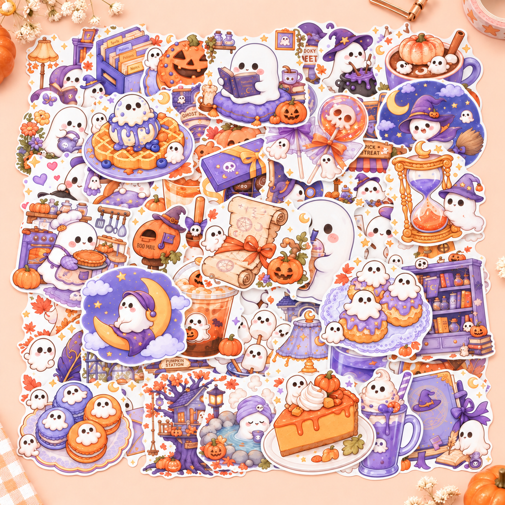 Ghostie’s Cozy Halloween Stickers