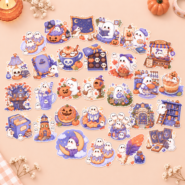 Ghostie’s Cozy Halloween Stickers