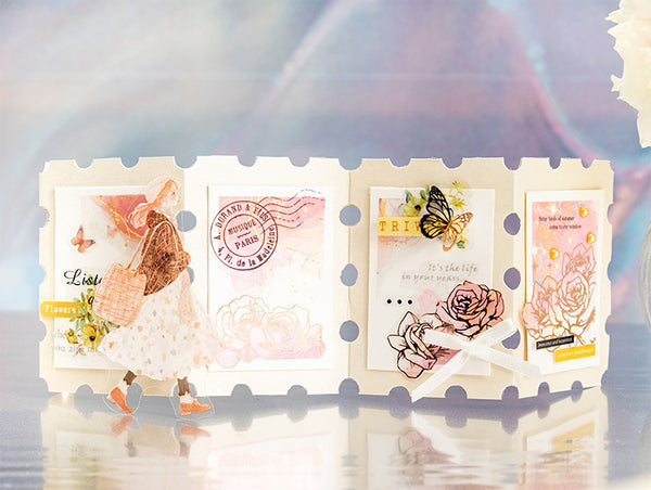 Gilded Flower Glow Stickers