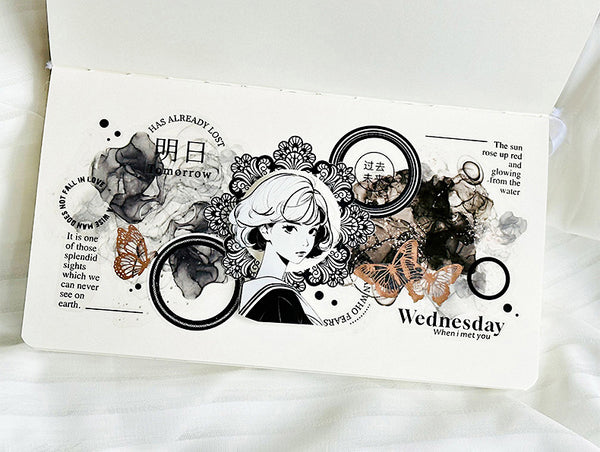 Gilded Flower Glow Stickers
