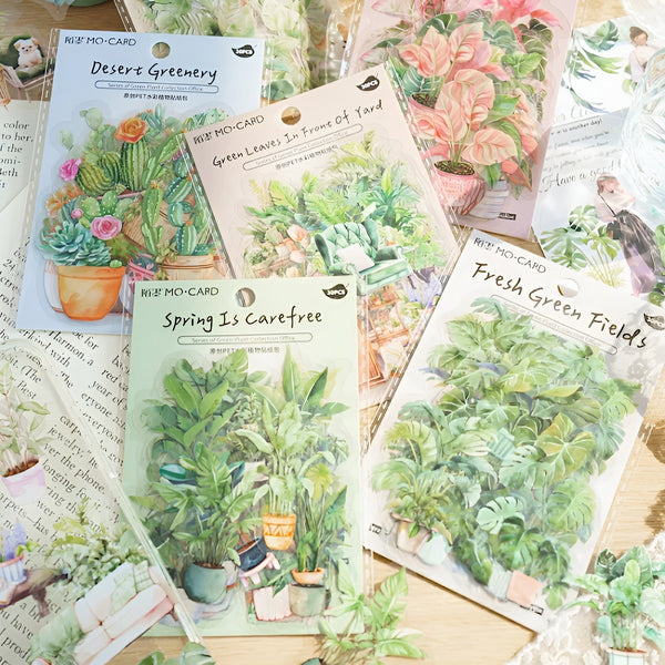 Green House Plant Stickers