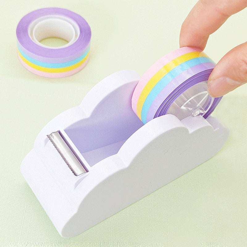 STOBOK Desktop Tape Dispenser, Creative Cloud Tape Dispenser Roll Holder  Cutter Washi Tape Dispenser with Rainbow Tape for Kids School Office  Stationery Supplies - Yahoo Shopping