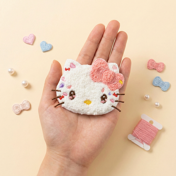 Hello Kitty 50th Anniversary Large Embroidered Sticker