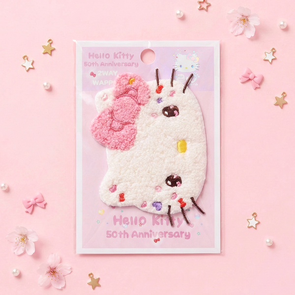 Hello Kitty 50th Anniversary Large Embroidered Sticker