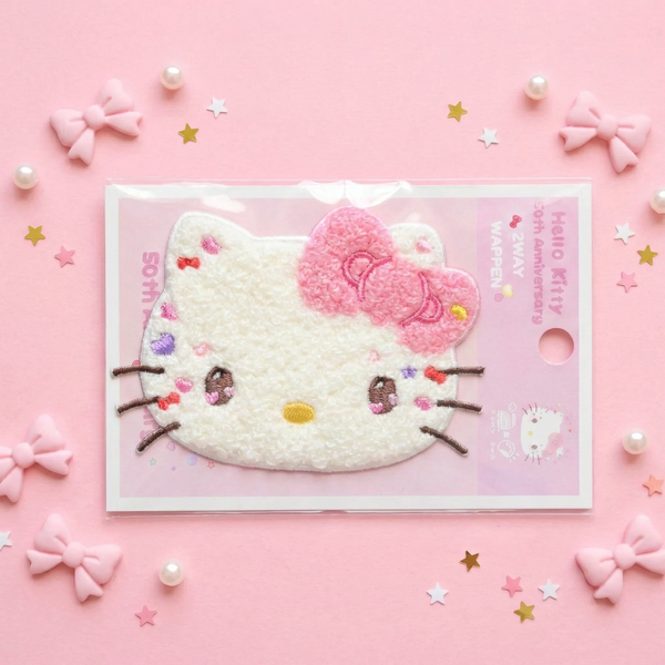 Hello Kitty 50th Anniversary Large Embroidered Sticker