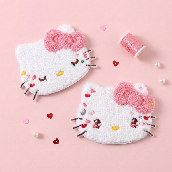 Hello Kitty 50th Anniversary Large Embroidered Sticker