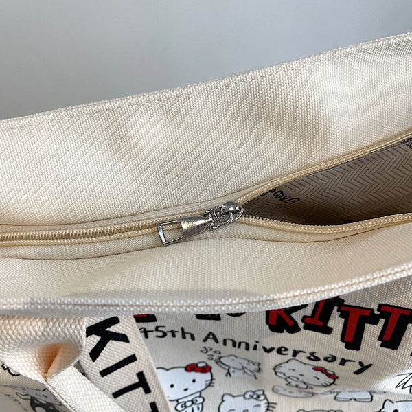 Hello Kitty Canvas Tote - Limited 45th Anniversary Edition