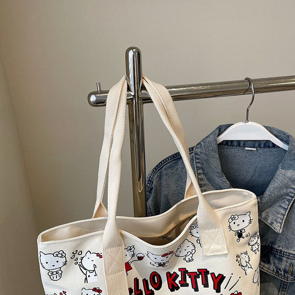 Hello Kitty Canvas Tote - Limited 45th Anniversary Edition