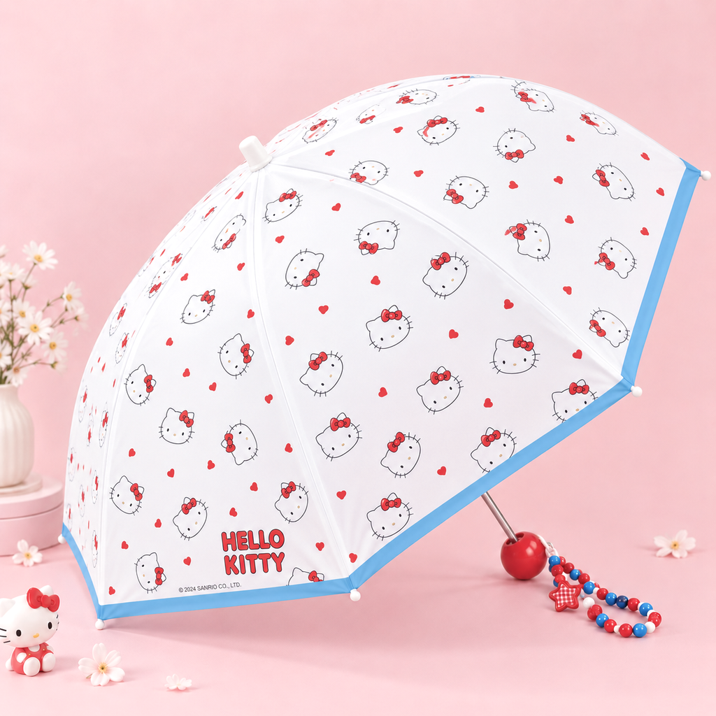 Hello Kitty Charm Umbrella - Rainy Blues