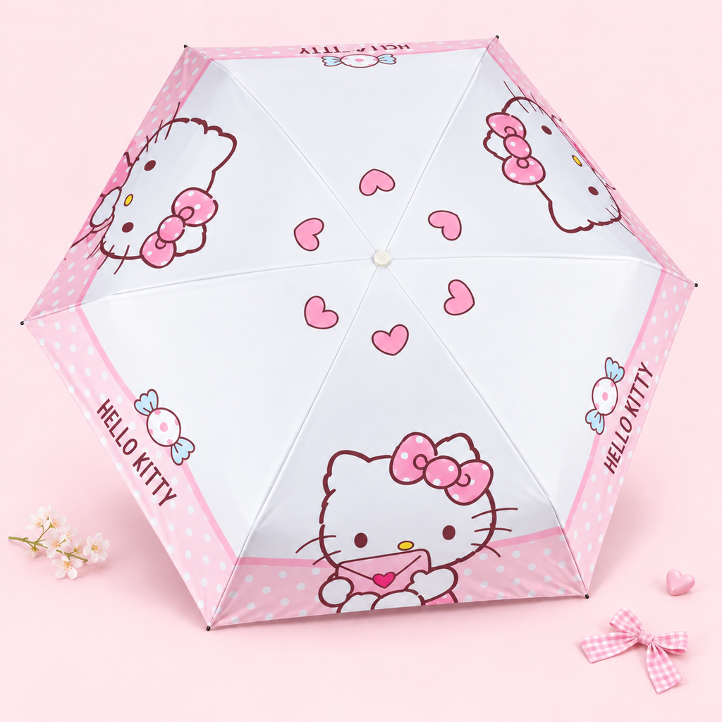 Hello Kitty Charm Umbrella - Sweet Pinks