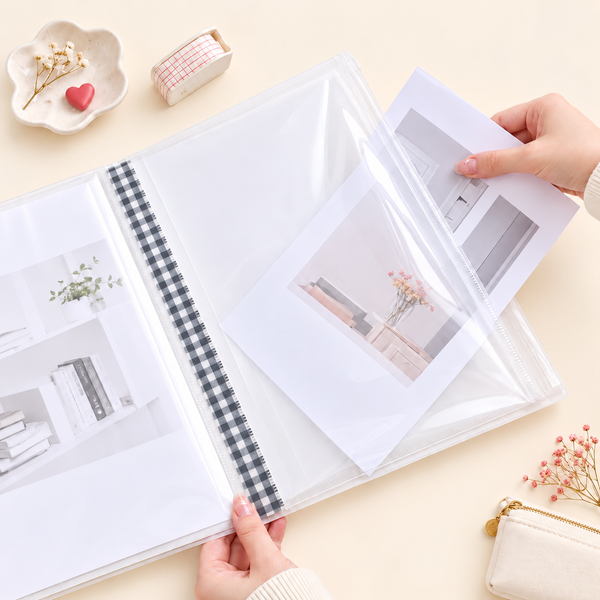 Hello Kitty Clear Book - A4 - Limited Sweet Check Edition - Black
