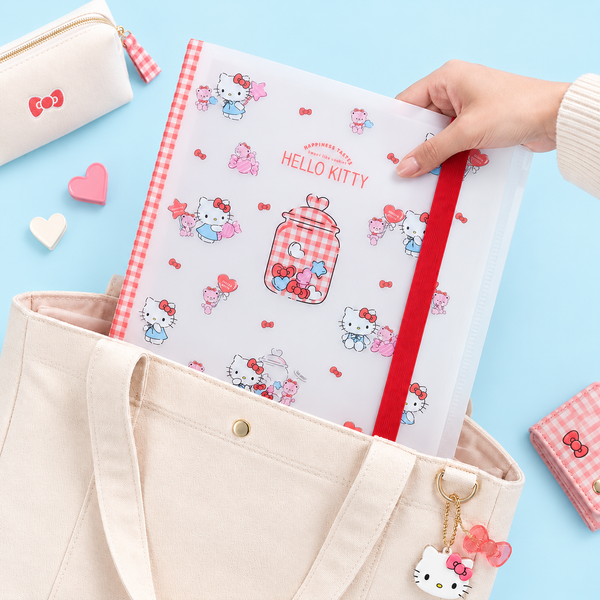 Hello Kitty Clear Book - A4 - Limited Sweet Check Edition - Red