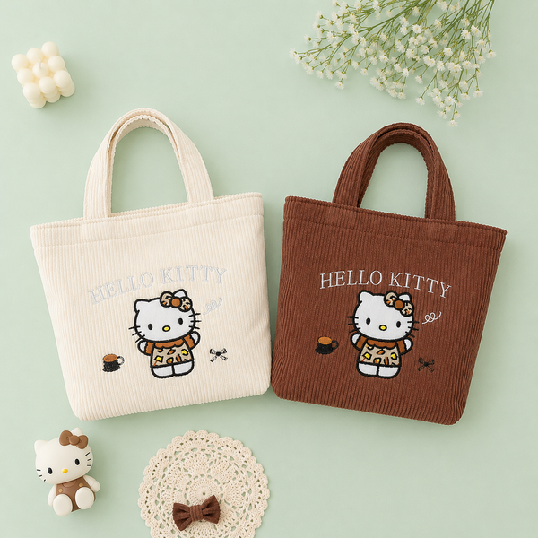Hello Kitty Daily Corduroy Tote Bag