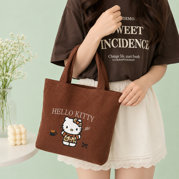 Hello Kitty Daily Corduroy Tote Bag