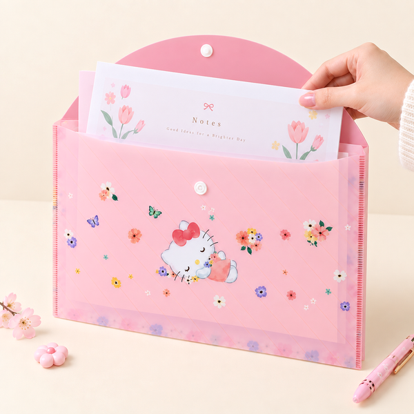 Hello Kitty Flower Garden File Folder - Limited Edition