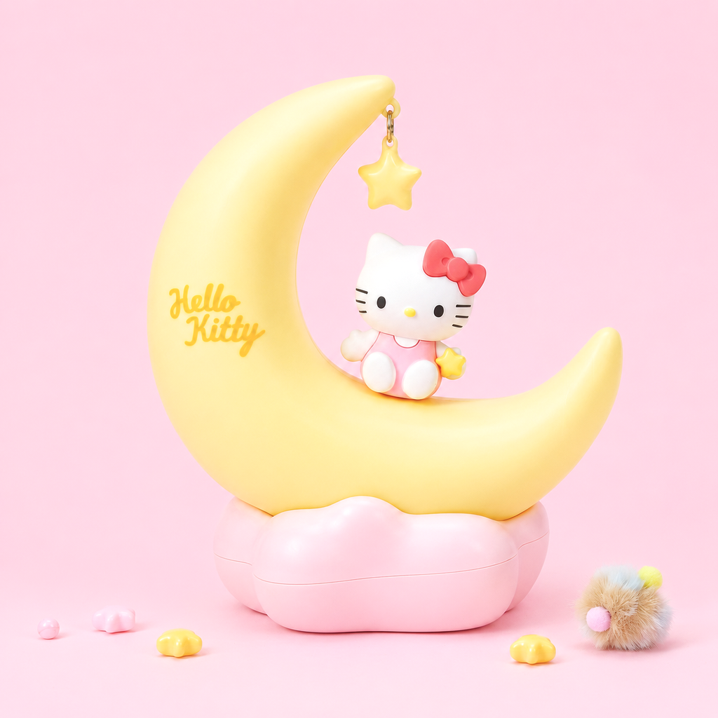 Hello Kitty Moon Shaped Desk Light