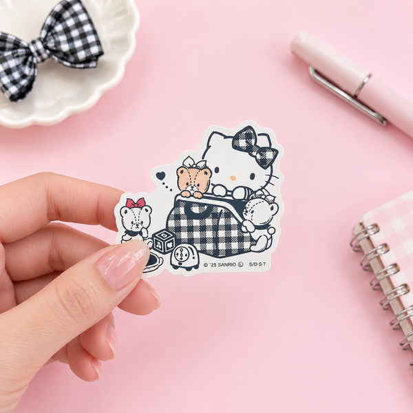 Hello Kitty Stickers - Limited Sweet Check Edition - Black