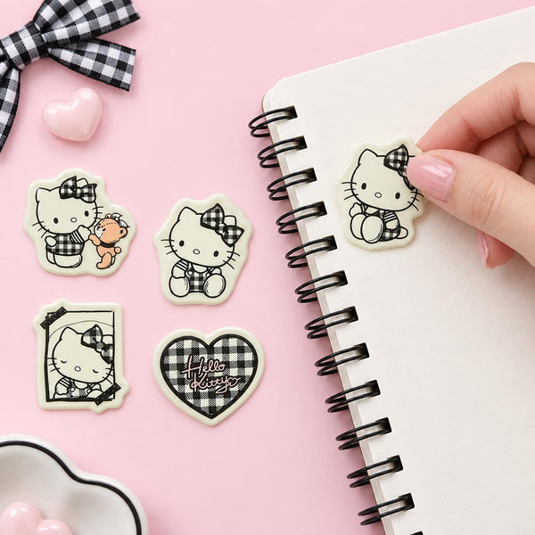 Hello Kitty Stickers - Limited Sweet Check Edition - Black