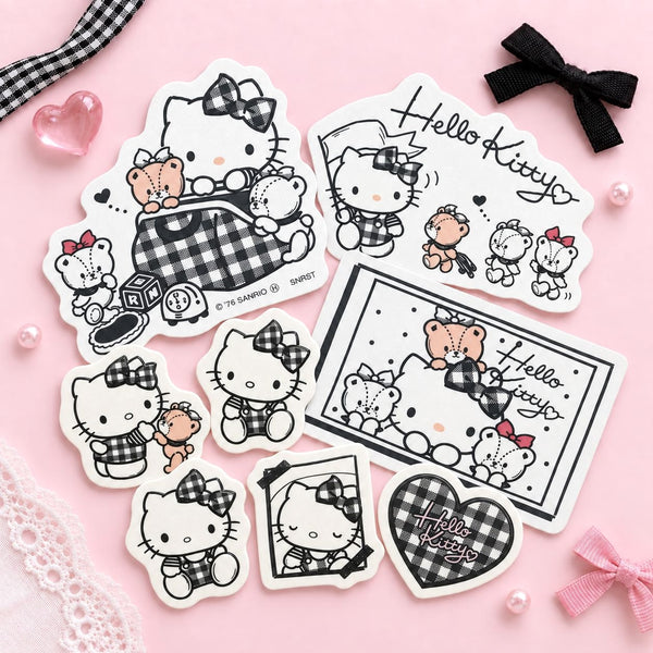 Hello Kitty Stickers - Limited Sweet Check Edition - Black