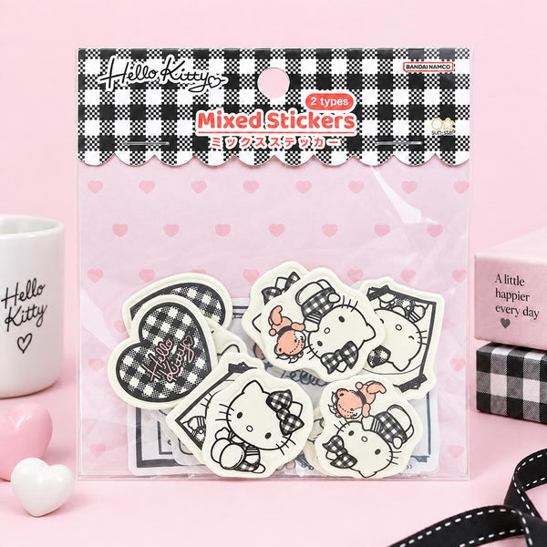 Hello Kitty Stickers - Limited Sweet Check Edition - Black