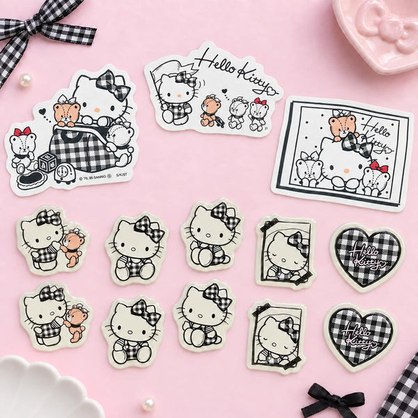 Hello Kitty Stickers - Limited Sweet Check Edition - Black