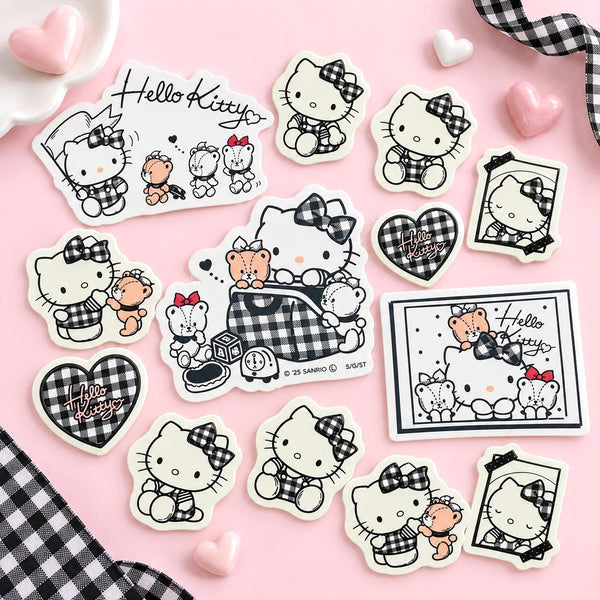 Hello Kitty Stickers - Limited Sweet Check Edition - Black