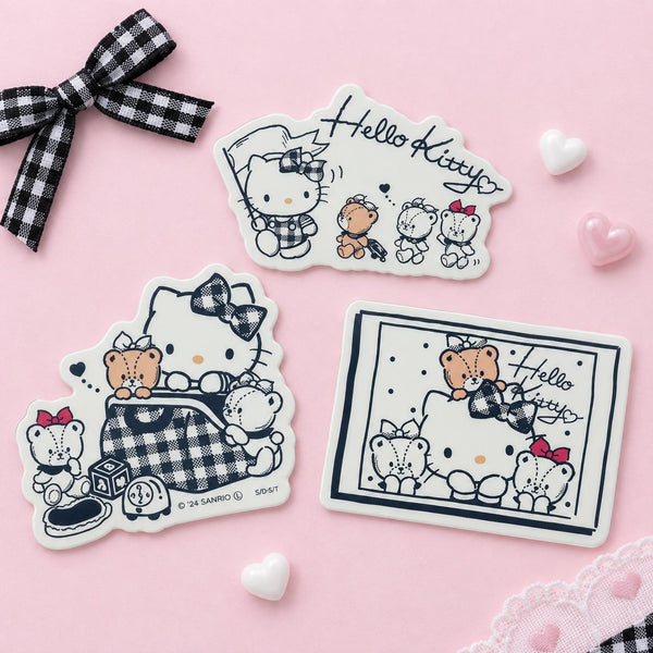 Hello Kitty Stickers - Limited Sweet Check Edition - Black