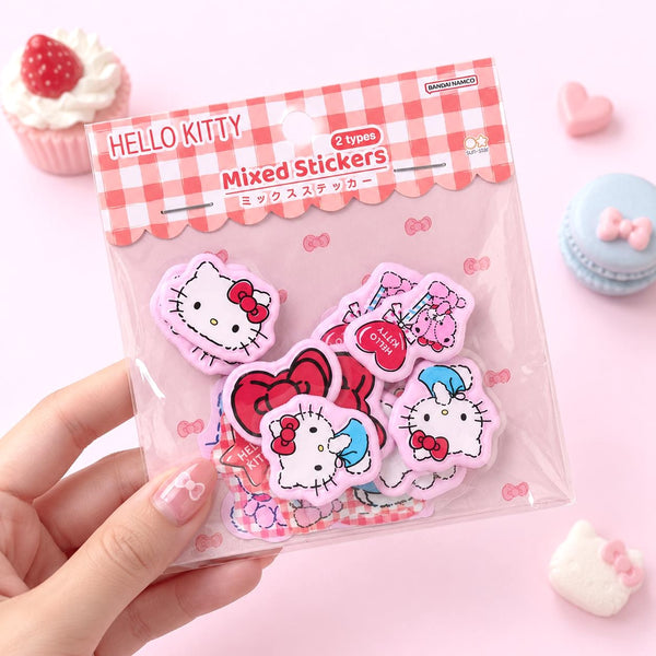 Hello Kitty Stickers - Limited Sweet Check Edition - Red