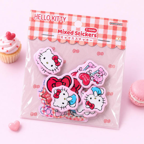 Hello Kitty Stickers - Limited Sweet Check Edition - Red
