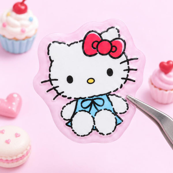 Hello Kitty Stickers - Limited Sweet Check Edition - Red