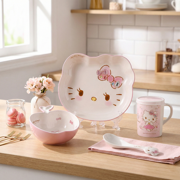 Hello Kitty Sweet Blush Tableware Set