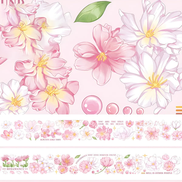 Holographic Sakura Clear Masking Tape - Extra Wide