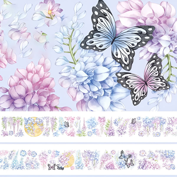 Holographic Wisteria Clear Masking Tape - Extra Wide