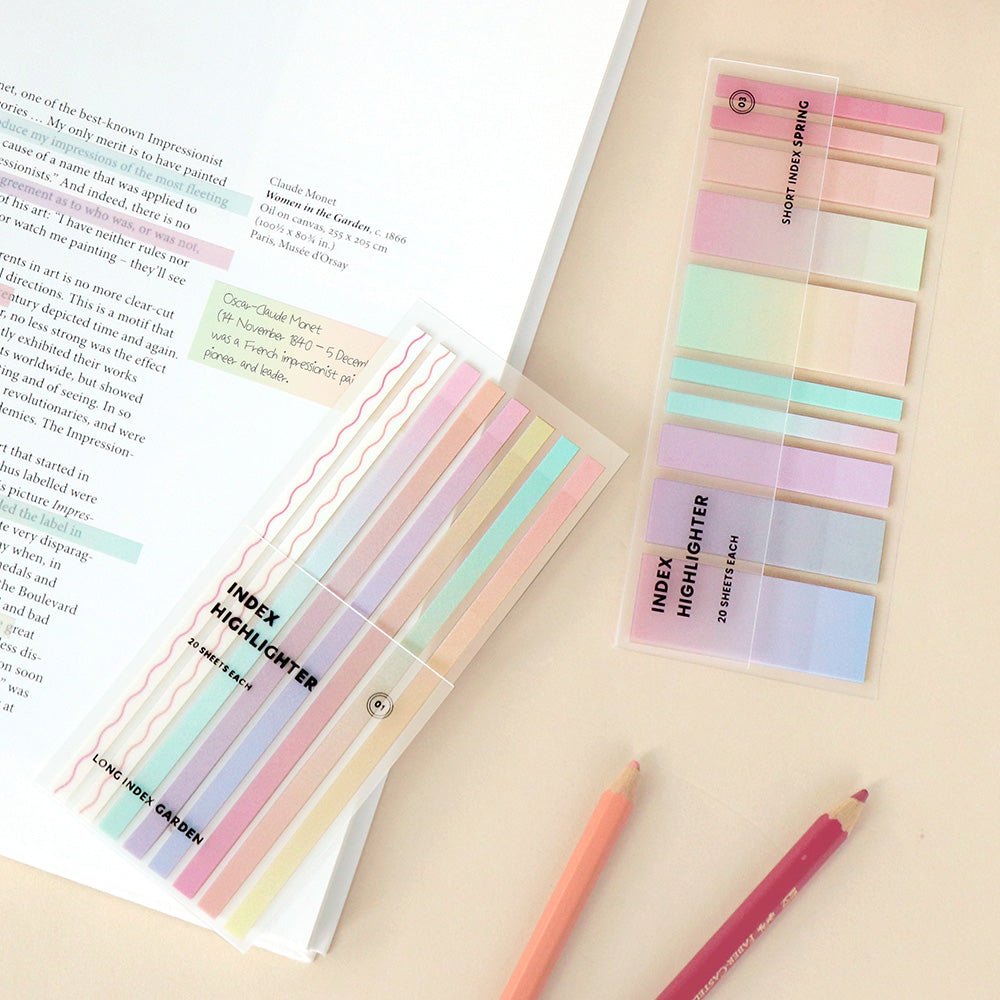 Highlighter pen with sticky notes Clearance
