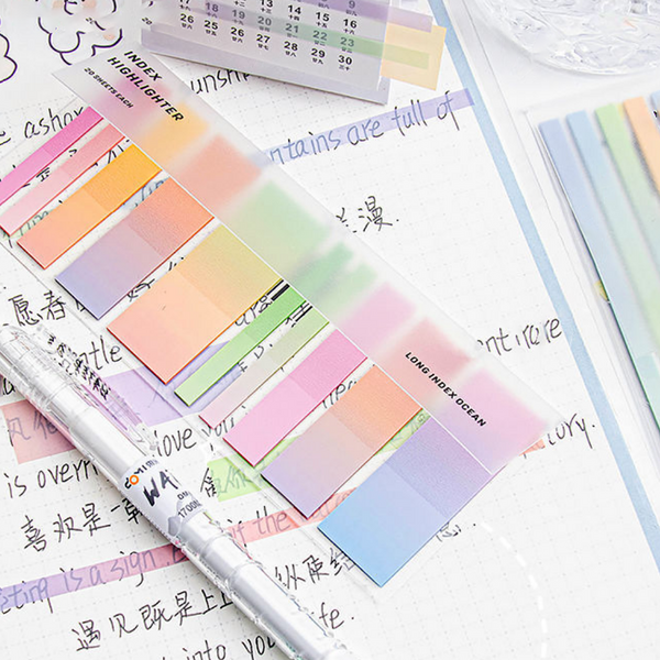 Iconic Index Short Highlighter Sticky Notes