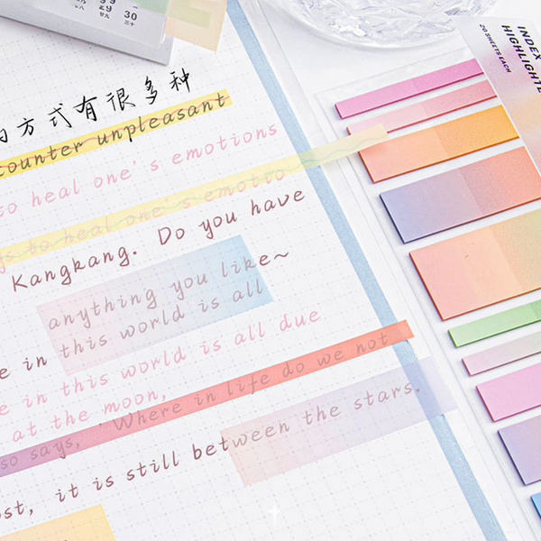 Iconic Index Short Highlighter Sticky Notes