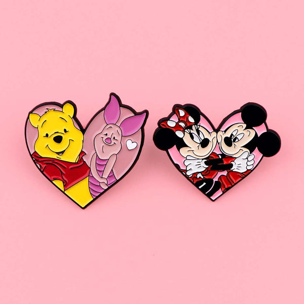 Iconic Pairs Heart Pins Collection