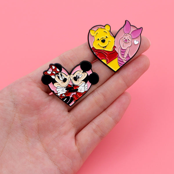 Iconic Pairs Heart Pins Collection