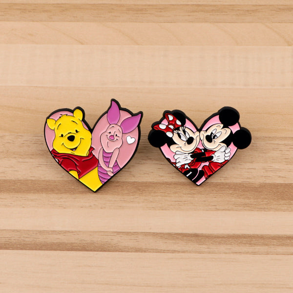 Iconic Pairs Heart Pins Collection