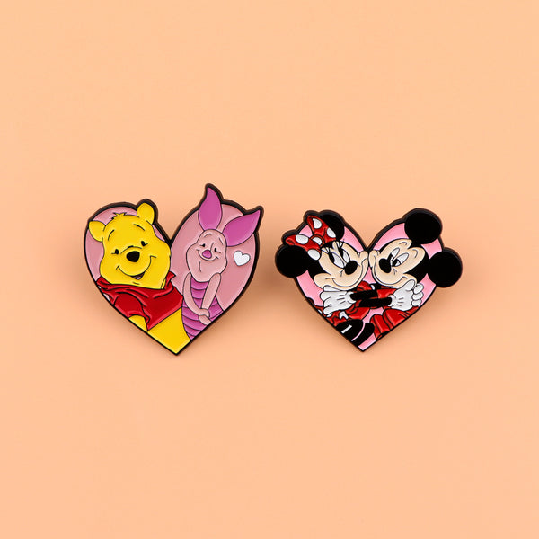 Iconic Pairs Heart Pins Collection