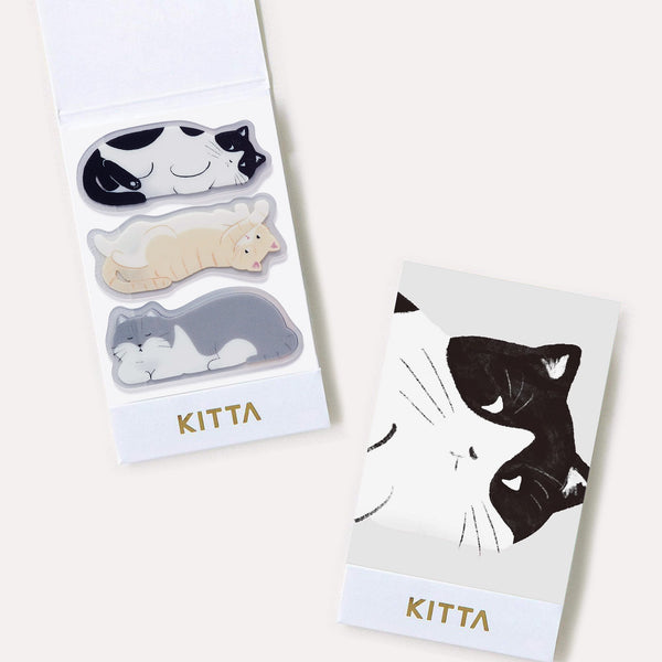 KITTA Tab Stickers - Napping Neko