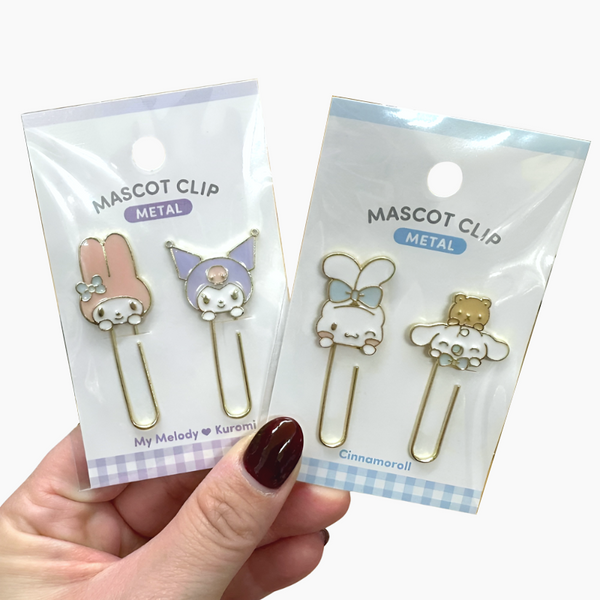 Kamio Mascot Paper Clips - Set of 2 - Limited Edition - My Melody & Kuromi