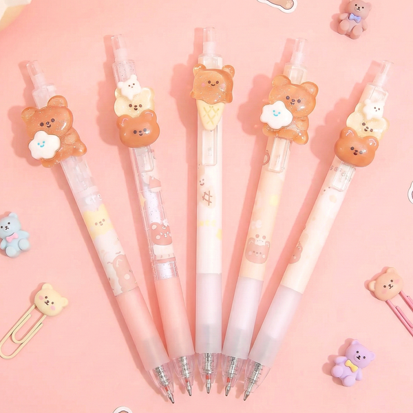 Kawaii Ice Cream Bear Gel Pens