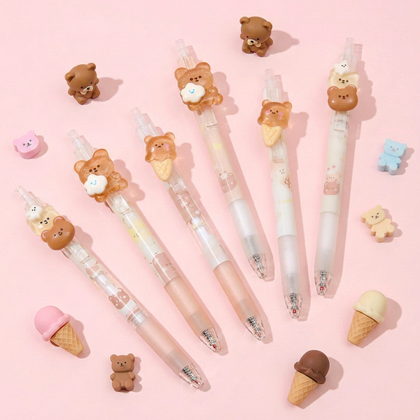Kawaii Ice Cream Bear Gel Pens