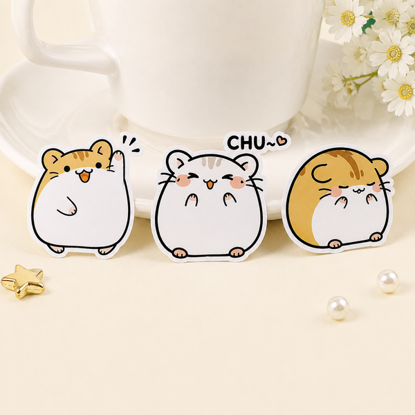 Kawaii Japanese Hamster Stickers