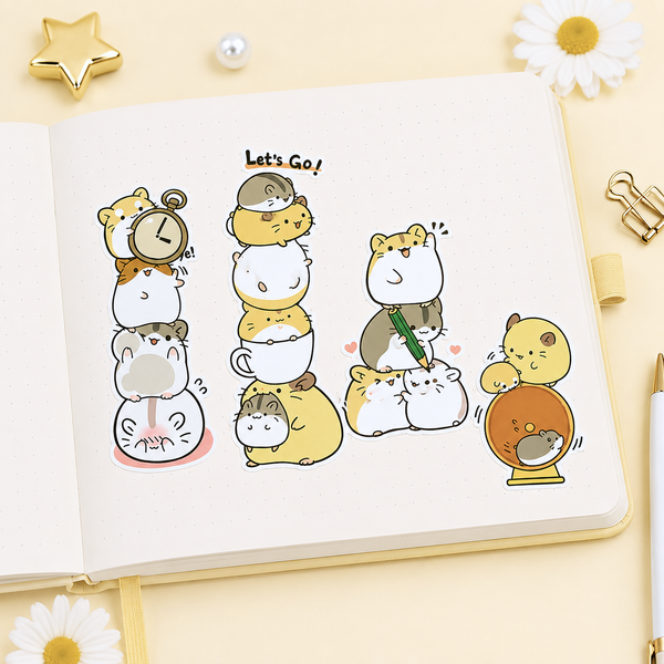 Kawaii Japanese Hamster Stickers