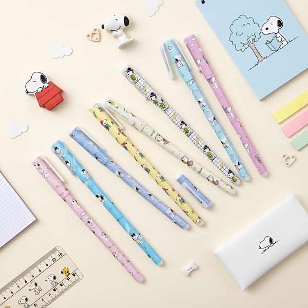 Kawaii Snoopy Gel Ink Pens - Set of 10