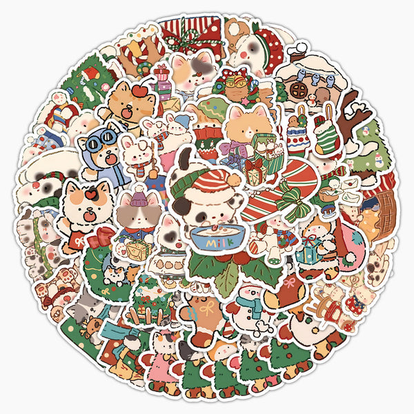 Kawaii Winter Animals Stickers