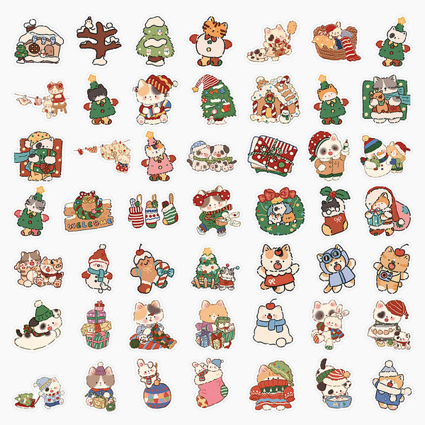 Kawaii Winter Animals Stickers